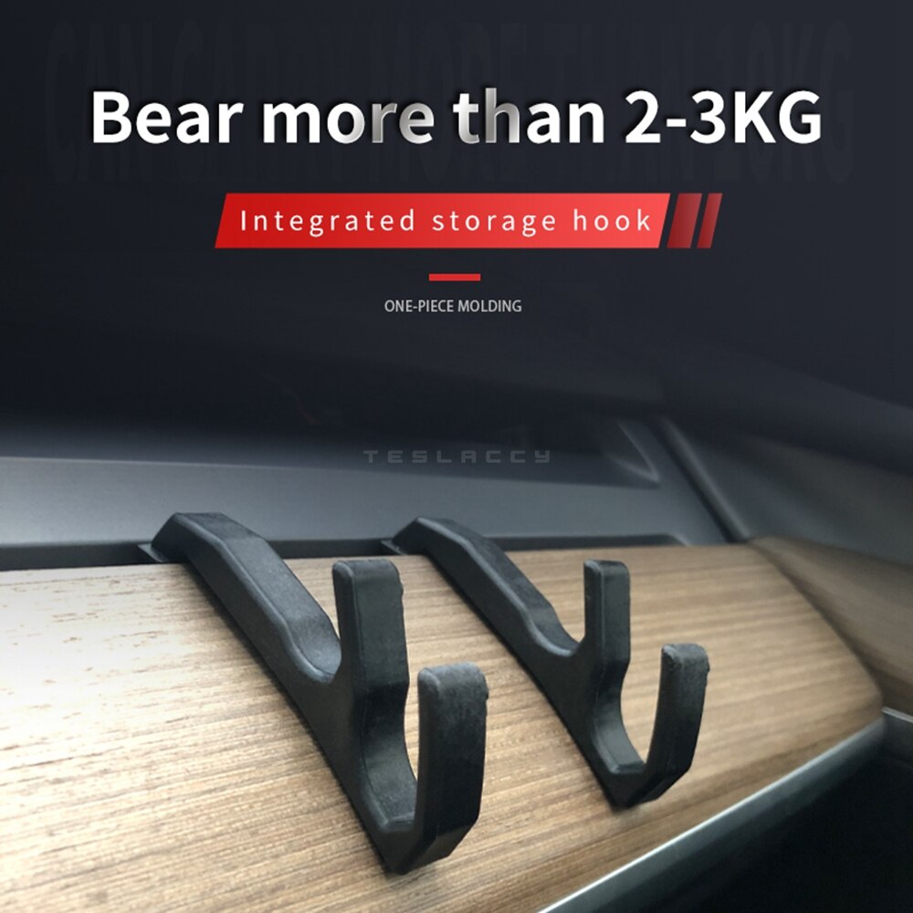 For Tesla Model 3 Y Car Hook Air Outlet Instrument Panel ABS Durable Storage 2021 2022 2023 Interior Accessories Decoration