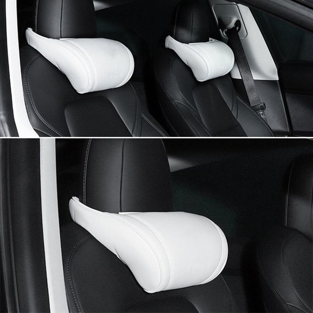 For Tesla Model 3 Y X S Neck Pillow Headrest Pillow Automobile Seat Neck Rest Auto Seat Head Support Pillow Model Y Accessories