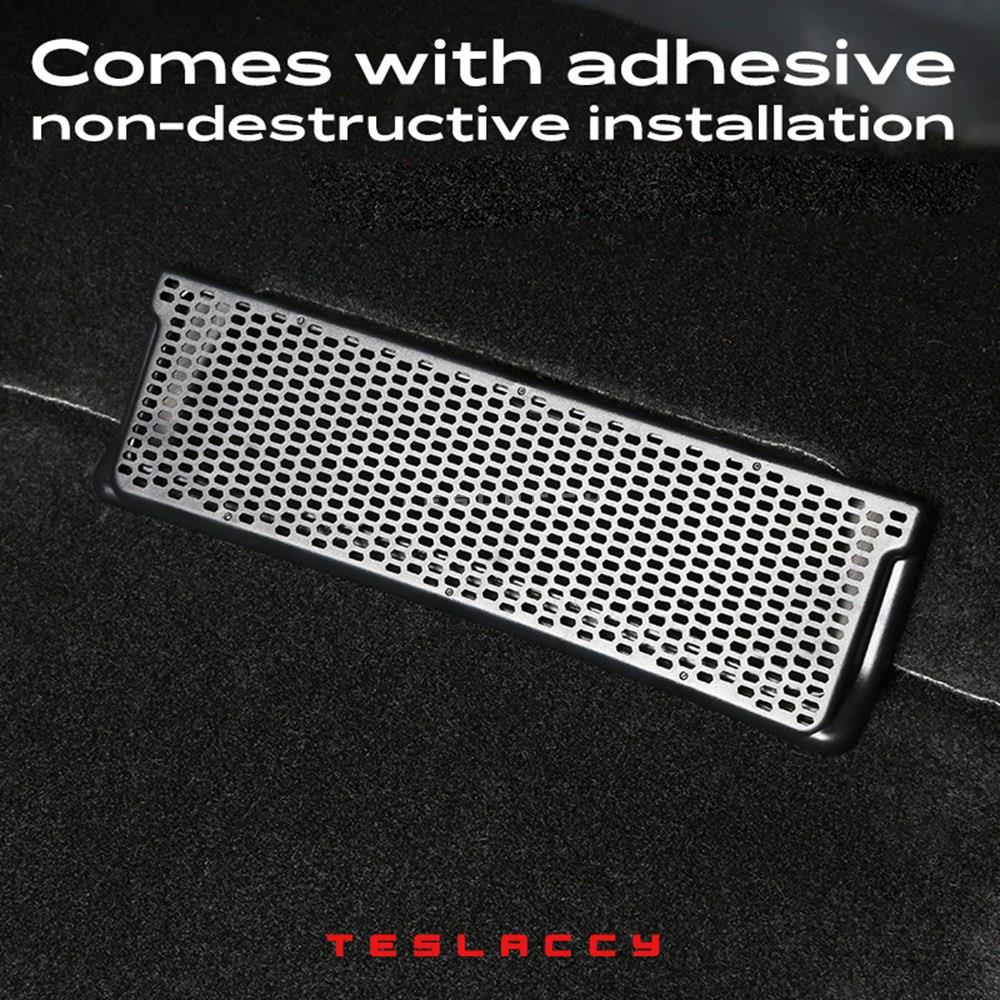 For Tesla Model Y 3 Car Air Conditioner Outlet Protection Cover Rear Air Vent Mask Under Seat Anti Dust Prevent Debris 2pcs