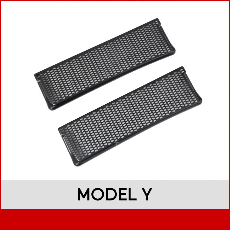 For Tesla Model Y 3 Car Air Conditioner Outlet Protection Cover Rear Air Vent Mask Under Seat Anti Dust Prevent Debris 2pcs