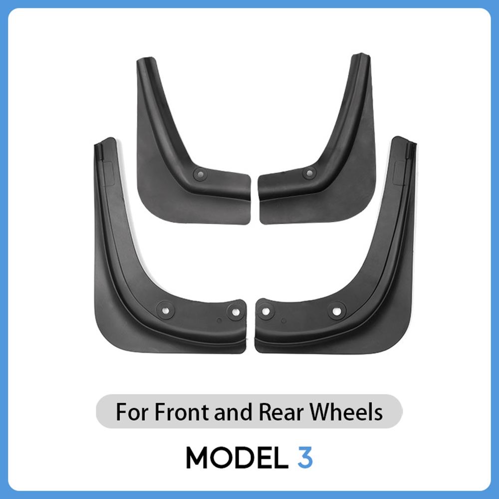 For Tesla Model Y 3 Car Wheel Mud Flaps Splash Guards MudFlaps Front Rear Fender New Upgrade TPE Mudguards Protector