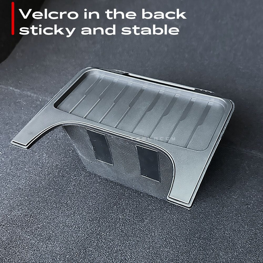 For Tesla Model Y Rear Storage Box Trash Can TPE Waterproof Under the Car Seat Soft Silica Gel Decoration Interior Accessories