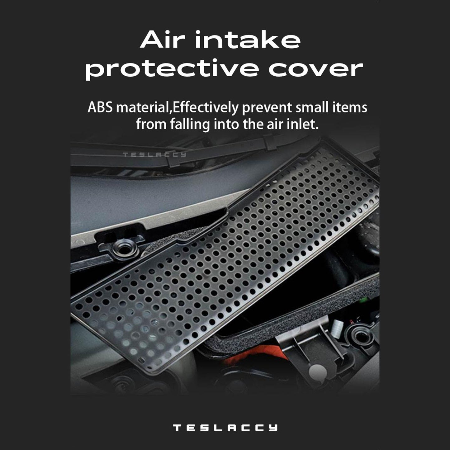 For Tesla Model 3 Car Intake Air Filter Melt Blown Fabric Air Flow Vent Cover Trim Anti-Blocking Prevention Intake Cover 2022