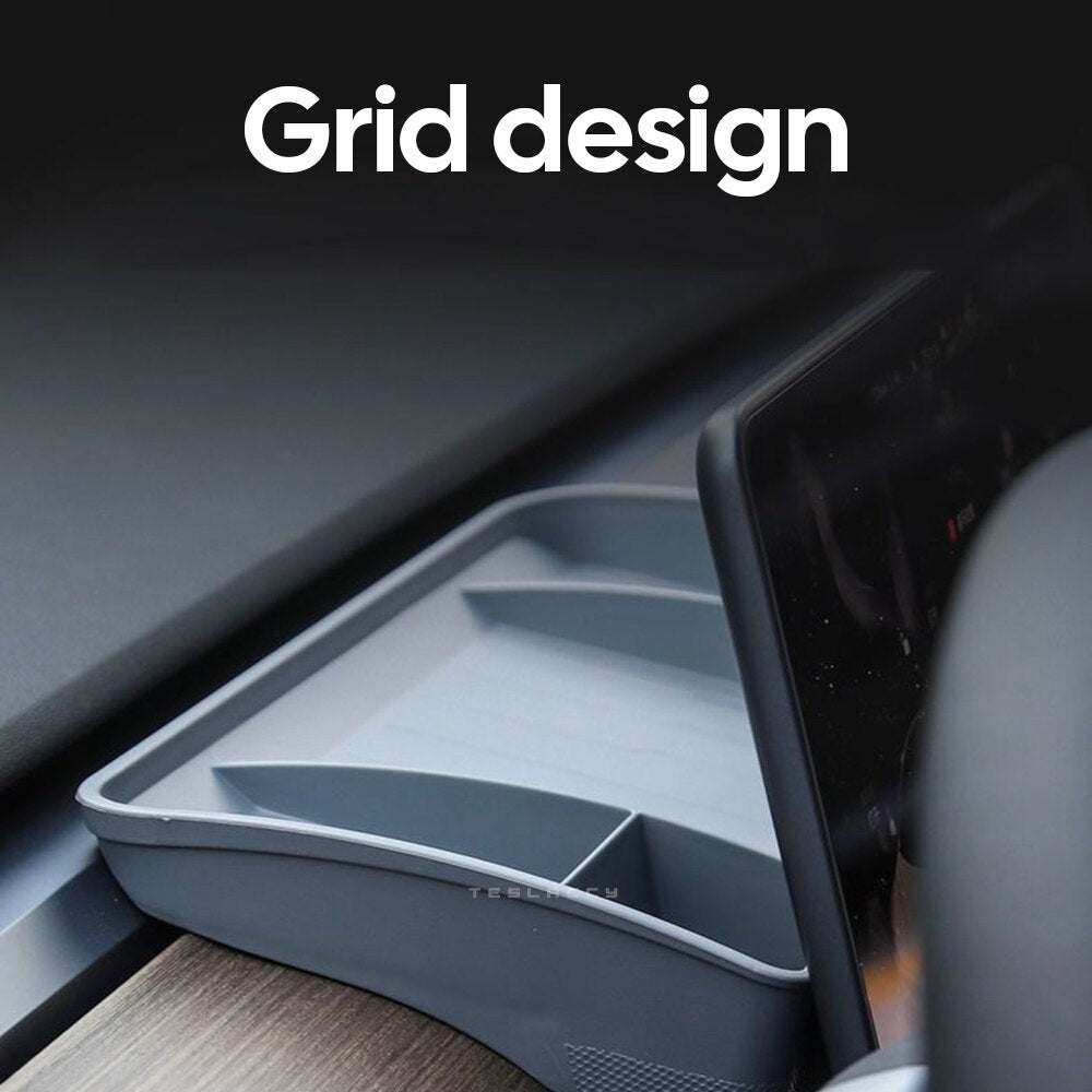 For 2018-2023 Tesla Model 3 Y Upgrade Screen Rear Storage Box Magnetic Hidden Srorage Tray Tissue Box Accessories